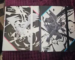 Pokemon Set of 2 Black Bolt & White Flare BINDERS Only - Image 1