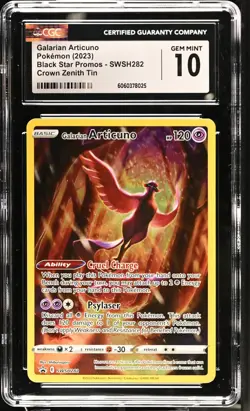 Pokemon Galarian Articuno SWSH282 Promo Holo CGC 10 Sword & Shield English - Image 1