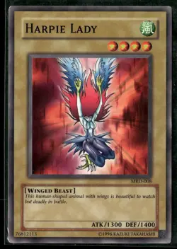 Harpie Lady (Original Artwork) MRD-008 Metal Raiders Yu-Gi-Oh NM - Image 1