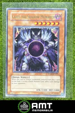 Caius the Shadow Monarch 2008 Yu-Gi-Oh! Dark Emperor English #SDDE-EN001 - Image 1