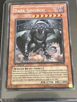 Dark Simorgh SOVR-EN092 Secret Rare 1st Edition Yu-Gi-Oh - Image 1