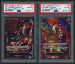 Lot (5) PSA 10 Five Elders Demon God Pack One Piece Sequential PSA 10 - 8 Set - Image 5