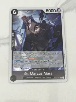 Bandai One Piece CCG St. Marcus Mars OP13-091 Foil Rare Blocker 5000 Power - Image 1