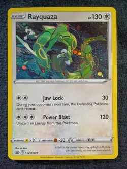Rayquaza SWSH029 (Black Star Promo) Cosmos Holo NM - Pokemon TCG - Image 1