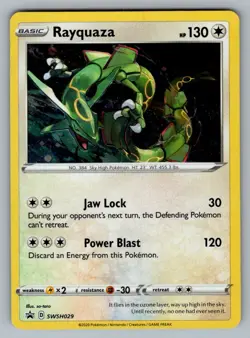 Rayquaza SWSH029 HOLO P Sword & Shield Promo Pokemon NM HOLO - Image 1
