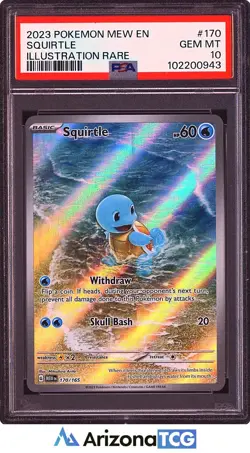 Pokemon 2023 Squirtle 170/165 Illustration Rare 151 GEM MINT PSA 10 - Image 1