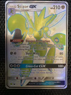 Pokemon TCG Scizor GX SV72/SV94 Hidden Fates Shiny Vault LP - Image 1