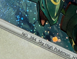 Pokemon TCG Rayquaza SWSH029 Sword & Shield Promos Holo Bleed Error - Image 5