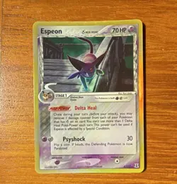 Pokemon TCG Espeon Delta Species Holo Rare 4/113 Stage 1 70 HP Psychic - Image 1