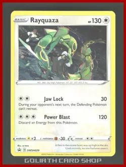 Rayquaza SwSh029 Black Star Promo Holo - Pokemon Sea & Sky - Image 3