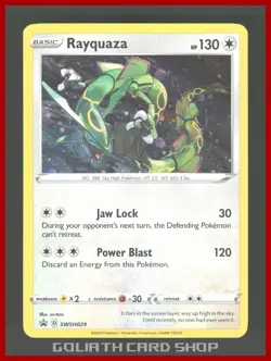 Rayquaza SwSh029 Black Star Promo Holo - Pokemon Sea & Sky - Image 5