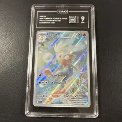 Raboot 147/142 Sv07: Stellar Crown Holo TAG Mint 9 Graded Pokemon! - Image 1