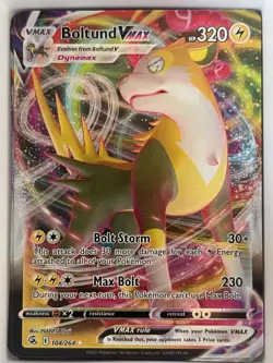 Boltund VMAX 104/264 Holo VMAX Rare Fusion Strike Pokemon NM - Image 1