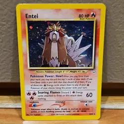 Pokemon Entei Neo Revelation Holo Rare 06/64 Basic 80 HP Unlimited English - Image 1