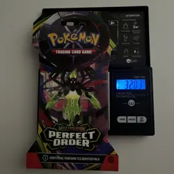 (HEAVY)🔥 32.03g Pokemon TCG Perfect Order Sleeved Booster Pack Factory Sealed✅ - Image 1