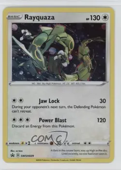 Rayquaza Holo Pokemon Sword & Shield Black Star #SWSH029 - Image 1