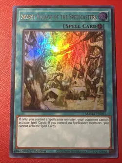 Yugioh Secret Village of the Spellcasters MAMA-EN083 1st Ultra Rare - Image 1