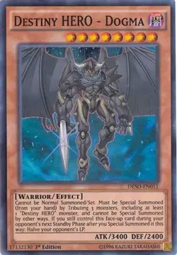 Yugioh - Destiny HERO - Dogma (Super Rare) (1st Edition) - DESO-EN011 (P) - Image 1