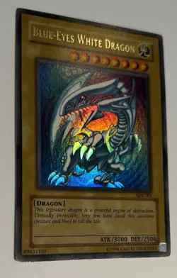 Blue-Eyes White Dragon SDK-001 Ultra Rare Holo Unlimited Yu-Gi-Oh Vintage LP - Image 3
