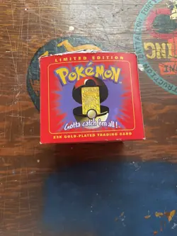 1999 Pokemon POLIWHIRL 23kt Gold Plated Card Pokeball w COA / Burger King #61 - Image 3