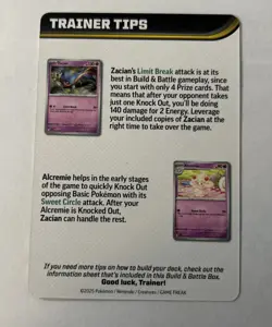 Pokemon Trainer Tips Card || Phantasmal Flames || Mega Gengar - Image 2