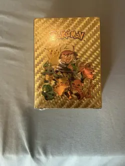 Pokemon 55pc Custom Gold Foil Card Fake Pokemon Cards - Image 1
