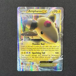 Ampharos EX 27/98 Ancient Origins Pokemon Card - Image 2