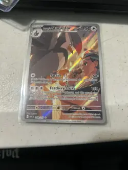 Pokemon TCG Larry's Staraptor 249/217 Illustration Rare Holo Card - Image 1