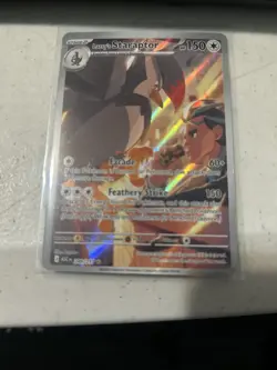 Pokemon TCG Larry's Staraptor 249/217 Illustration Rare Holo Card - Image 2