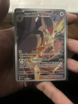 Pokemon TCG Larry's Staraptor 249/217 Illustration Rare Holo Card - Image 3