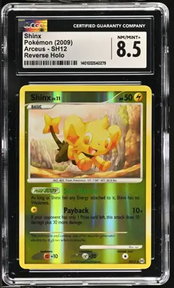 CGC 8.5 Shinx 2009 Arceus SH12 Reverse Holo Pokemon Card - Image 1