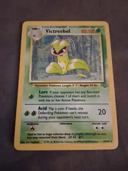 Pokemon TCG Victreebel Jungle Holo Card 14/64 Unlimited Rare, Near Mint Vintage - Image 1