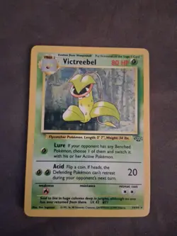 Pokemon TCG Victreebel Jungle Holo Card 14/64 Unlimited Rare, Near Mint Vintage - Image 2