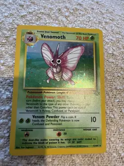 Pokemon - Venomoth Holo - 13/64 - Jungle - Rare Card - NM - Image 1