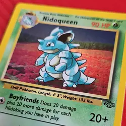 Pokemon 1999 Nidoqueen Jungle 7/64 Holo Rare Unlimited English TCG Card - Image 2