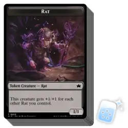 10 pcs RAT TOKEN (013) Bloomburrow BLB Magic MTG MINT CARD - Image 1