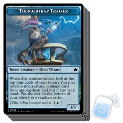 10 pcs THUNDERTRAP TRAINER TOKEN (009) Bloomburrow BLB Magic MTG MINT CARD - Image 1