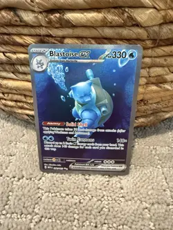Pokemon Blastoise ex EX Ultra Rare Scarlet & Violet 151 200/165 HP330 - Image 1