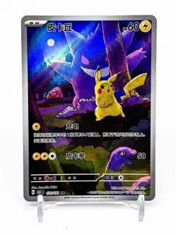 Pokemon TCG S-Chinese Exclusive Pikachu Gengar 151C 172/151 AR - Image 1