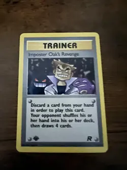 Pokemon TCG Imposter Oak's Revenge Team Rocket 76 Regular 1st Edition Uncommon - Image 1
