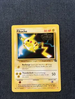 Pokemon TCG Pikachu Wizards Black Star 4 Promos Regular Rare Lightly Played - Image 1