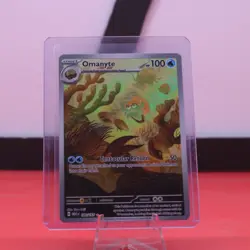 2023 Pokemon TCG Scarlet & Violet 151 MEW-EN Illustration Rare 180 Omanyte - Image 1