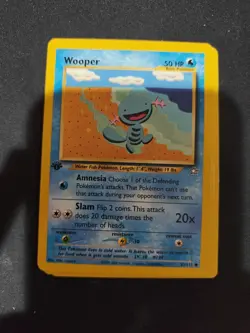 Wooper 82/111 Neo Genesis Regular 1st Edition Pokemon TCG Great Condition - Image 1