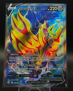 Zamazenta V (Full Art) 163/172 Swsh09: Brilliant Stars Holo Pokemon TCG - Image 1