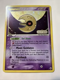 Pokemon TCG Lunatone EX Legend Maker 20/92 Reverse Holo Rare - Image 1