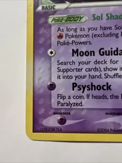 Pokemon TCG Lunatone EX Legend Maker 20/92 Reverse Holo Rare - Image 4