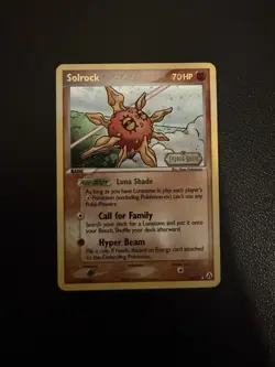 Pokemon EX Legend Maker Solrock Stamped Reverse Holo Rare 25/92 NM - Image 1