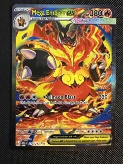 Pokemon TCG Ascended Heroes Mega Emboar ex Special Illustration Rare 273/217 MT - Image 1