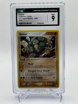 Pokemon Golem Holo #6 EX Legend Maker 2006 - CGC 9 - Image 1