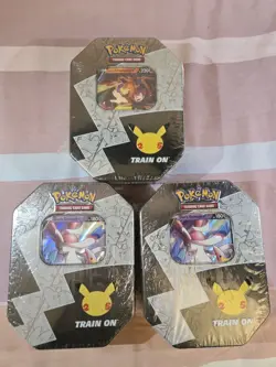 Lot Of 3 Pokemon 25th Anniversary Celebrations 1 Lances Charizard 2 Dark Sylveon - Image 1